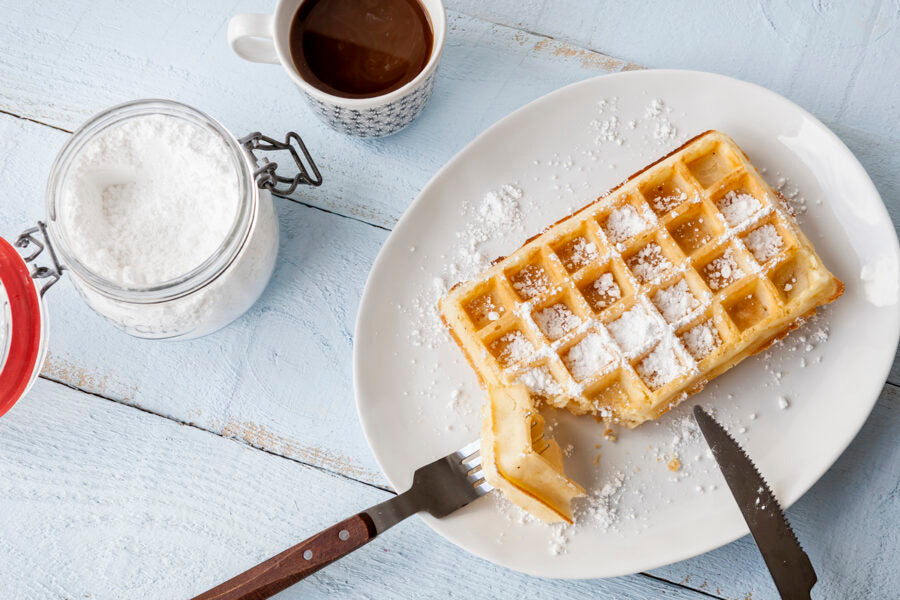 Single waffle iron - 4x6 Brussels