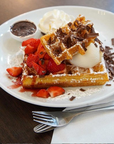 Single waffle iron - 4x6 Brussels