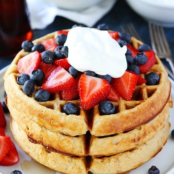 Double waffle iron - 4x8 Round