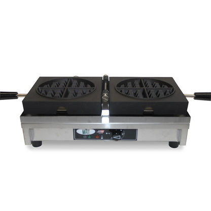 Single waffle iron - 4x8 Round