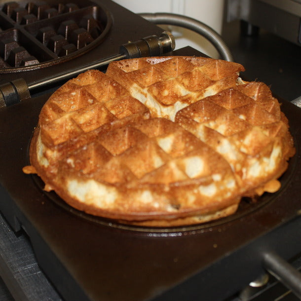 Single waffle iron - 4x8 Round