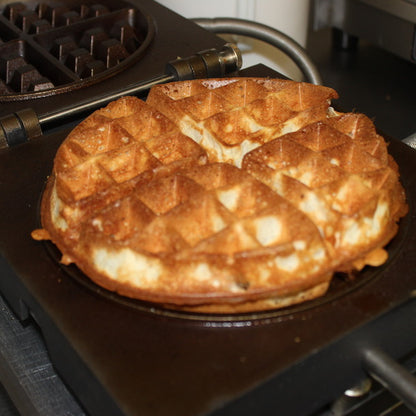 Single waffle iron - 4x8 Round