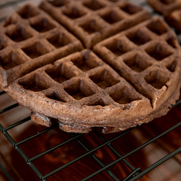 Single waffle iron - 4x8 Round