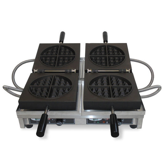 Double waffle iron - 4x8 Round