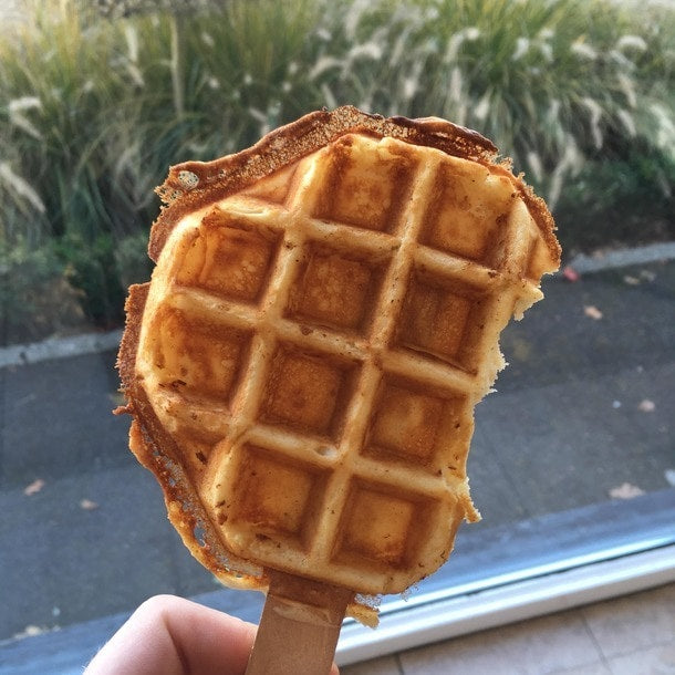 Waffle Iron Lolly waffles