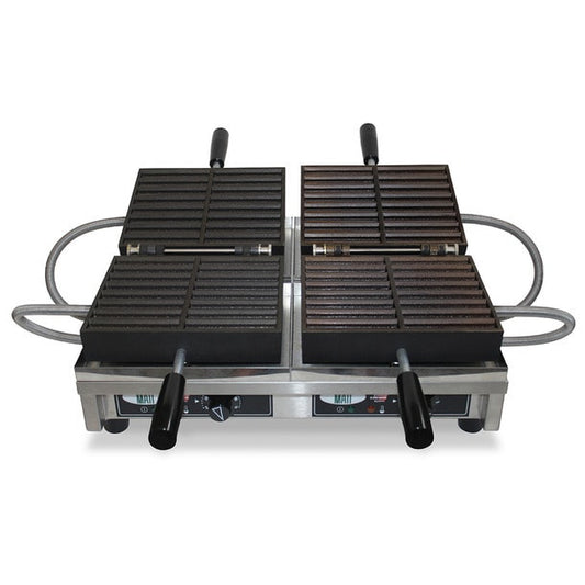 Waffle Iron 2x8 Waffle Fries double model