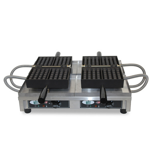 Double waffle iron - 4X6 Liege