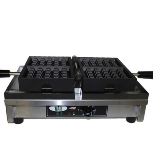 Single waffle iron - 4X5 Liege